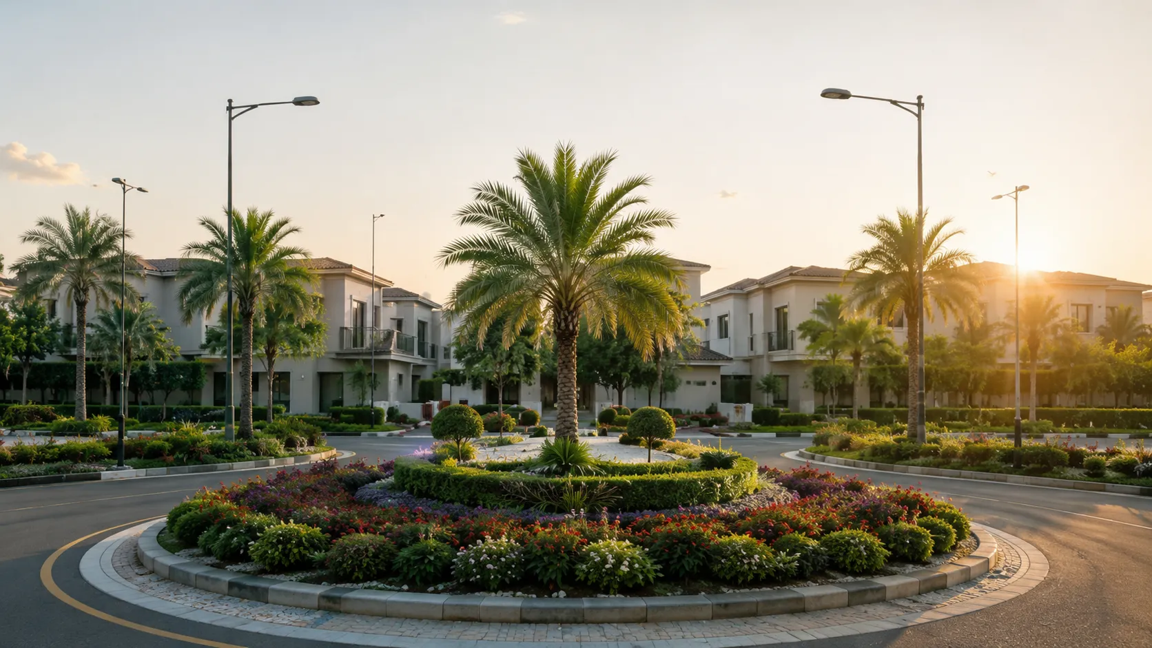 Landscaped surroundings