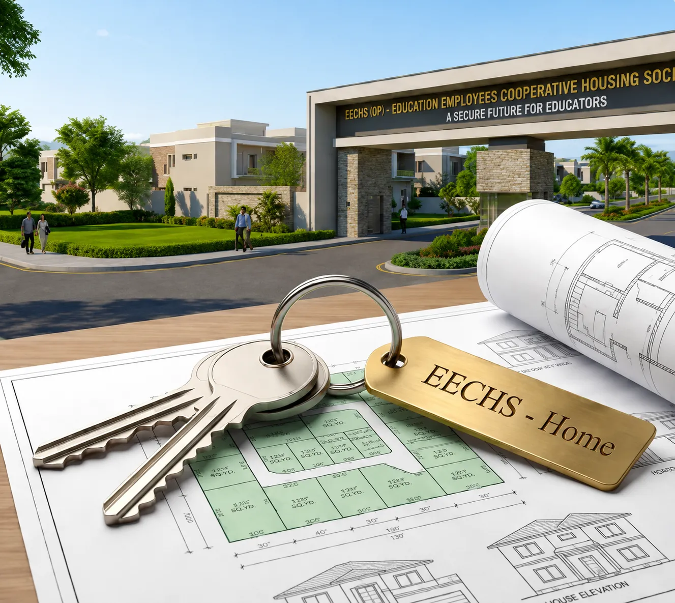 EECHS housing entrance and plan